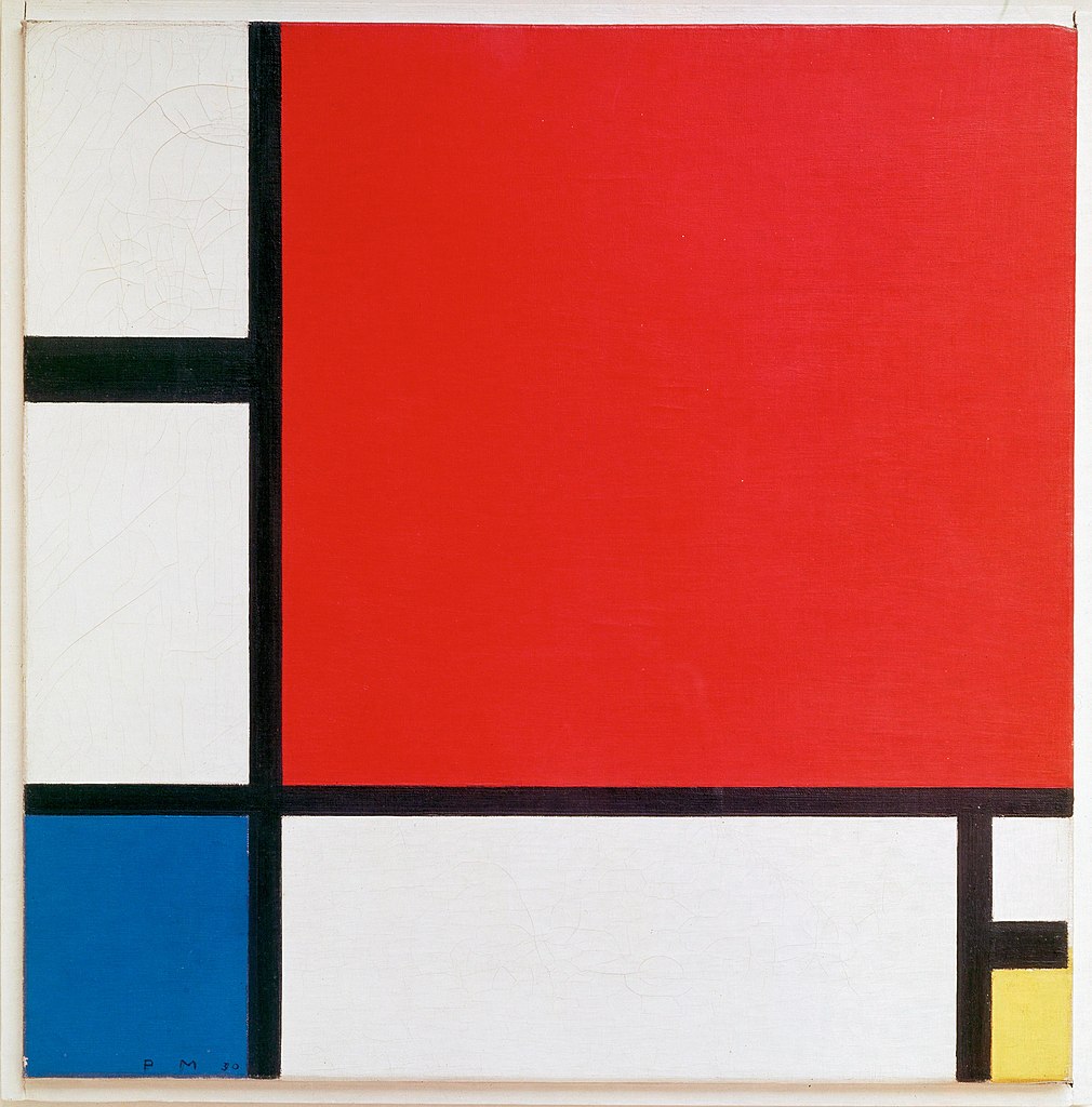 Original Composition with Red, Blue and Yellow